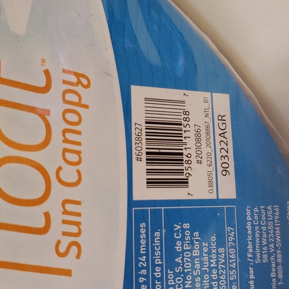 SwimWays Baby Spring Inflatable Round Pool Float with Protective Sun Canopy - Picture 5 of 8